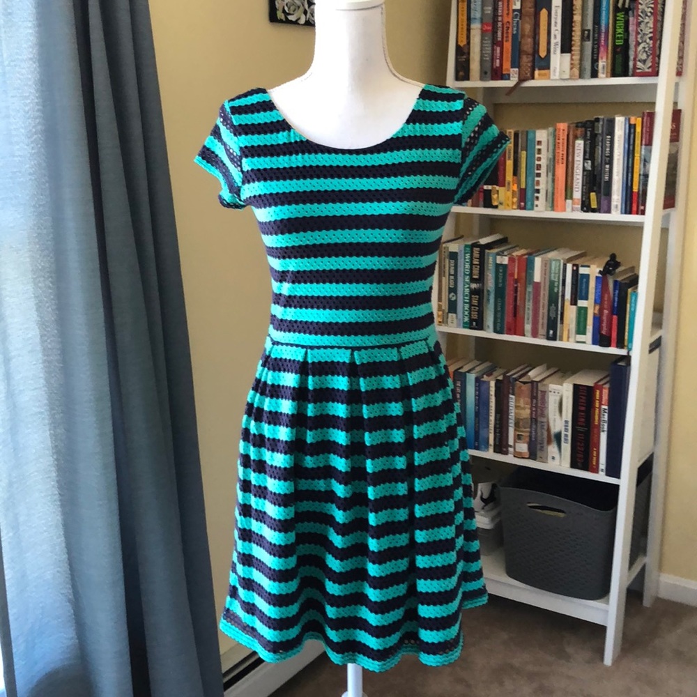 Love...Ady Eyelet Stripe Dress Size M